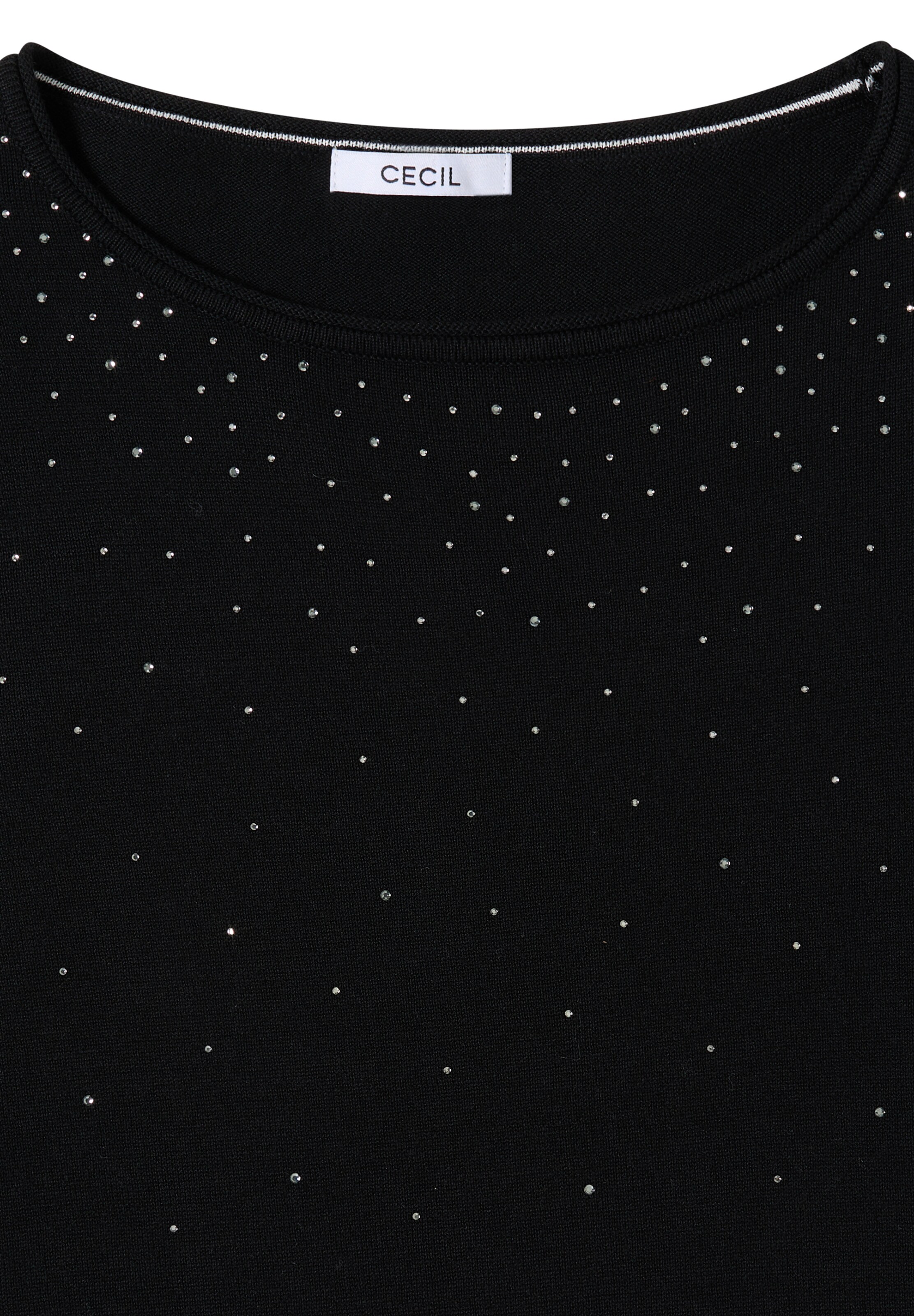 CECIL Pullover in Schwarz