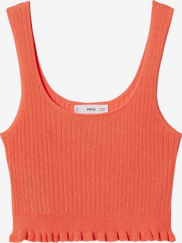 MANGO Gebreide top 'RUFFI' in Rood: voorkant