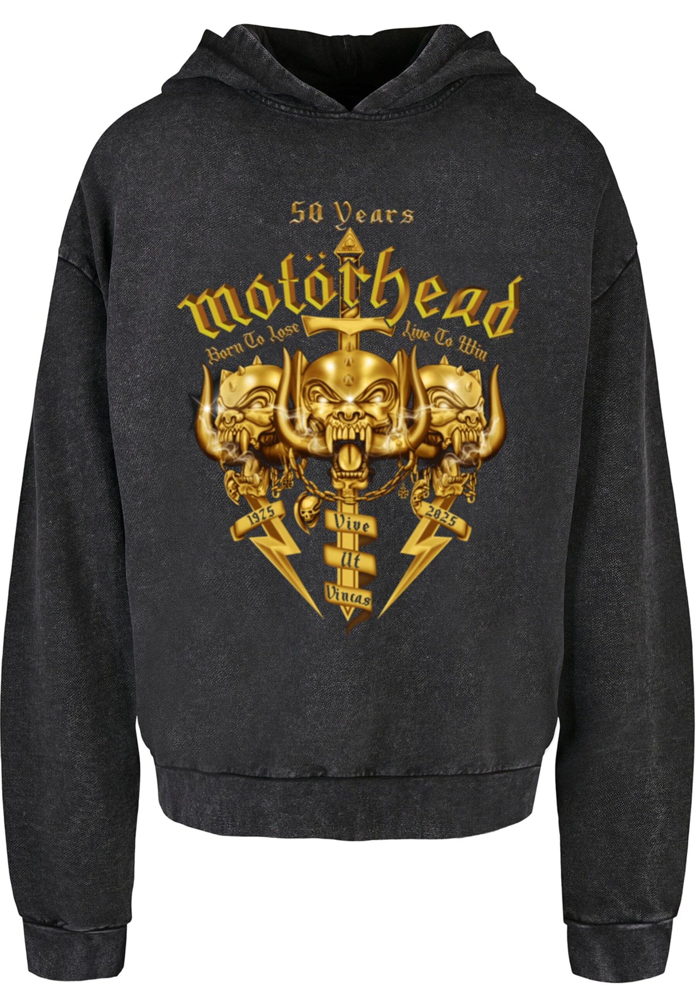 Merchcode Sweatshirt 'Motorhead - 50 Years Warpigs' in Black: front