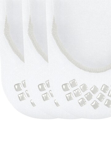 FALKE Ankle Socks 'Step Medium Cut 3-Pack' in White
