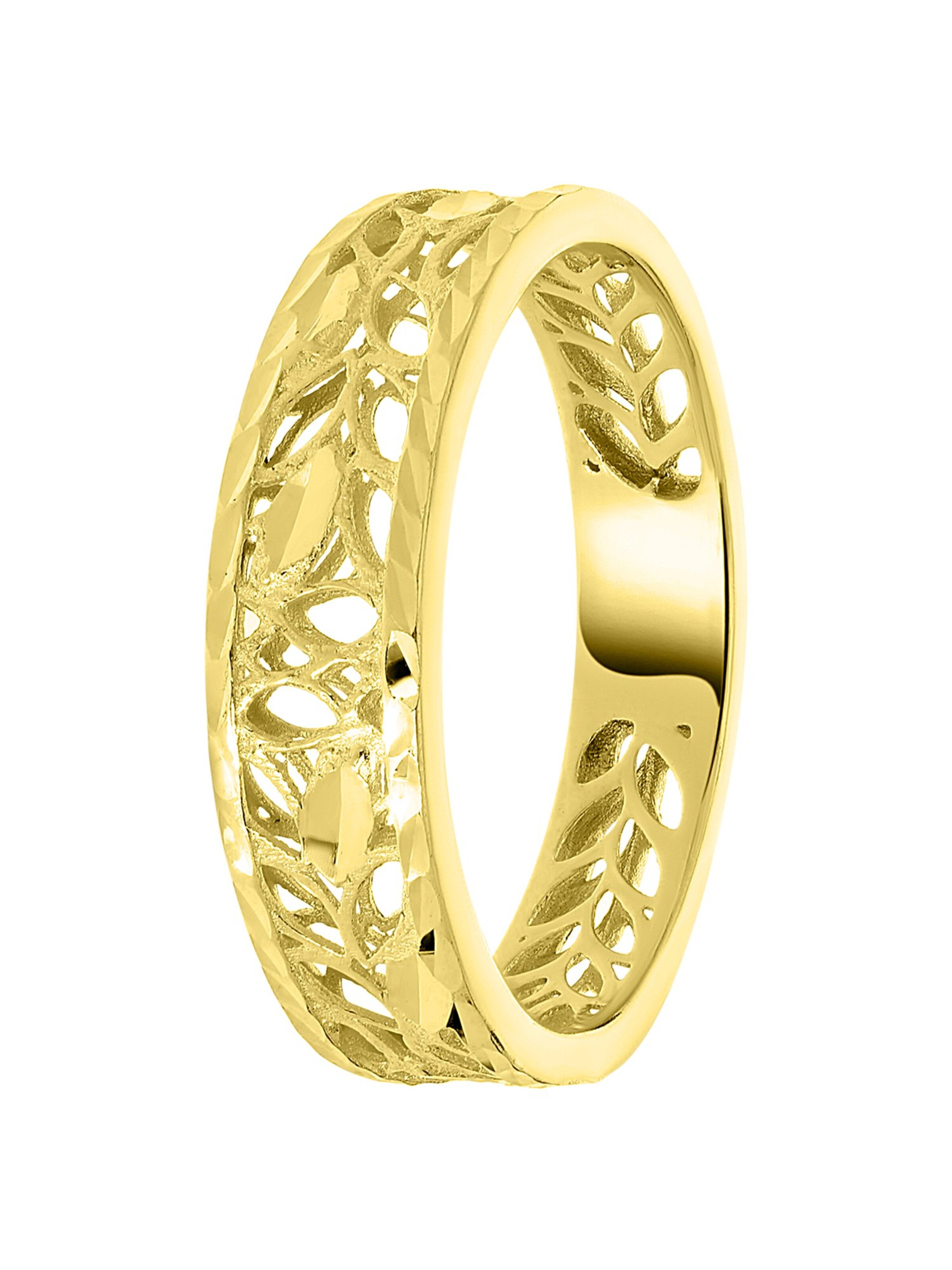 Lucardi Ring in Gold: front