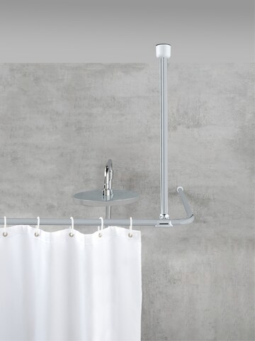 Wenko Shower Curtain in Silver