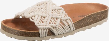 VERBENAS Mules 'Raga' in Beige: front