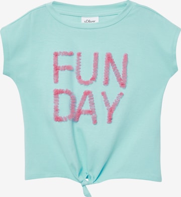 T-Shirt s.Oliver en vert : devant