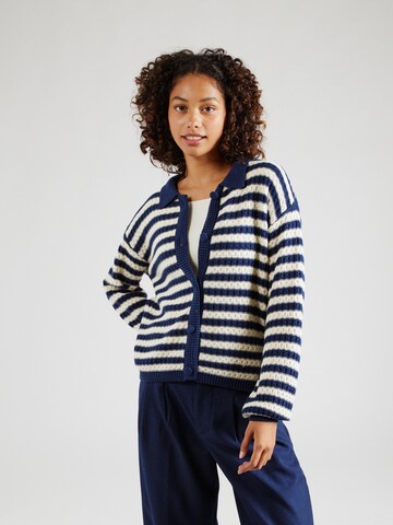 Y.A.S Knit Cardigan 'BLUES' in Blue: front