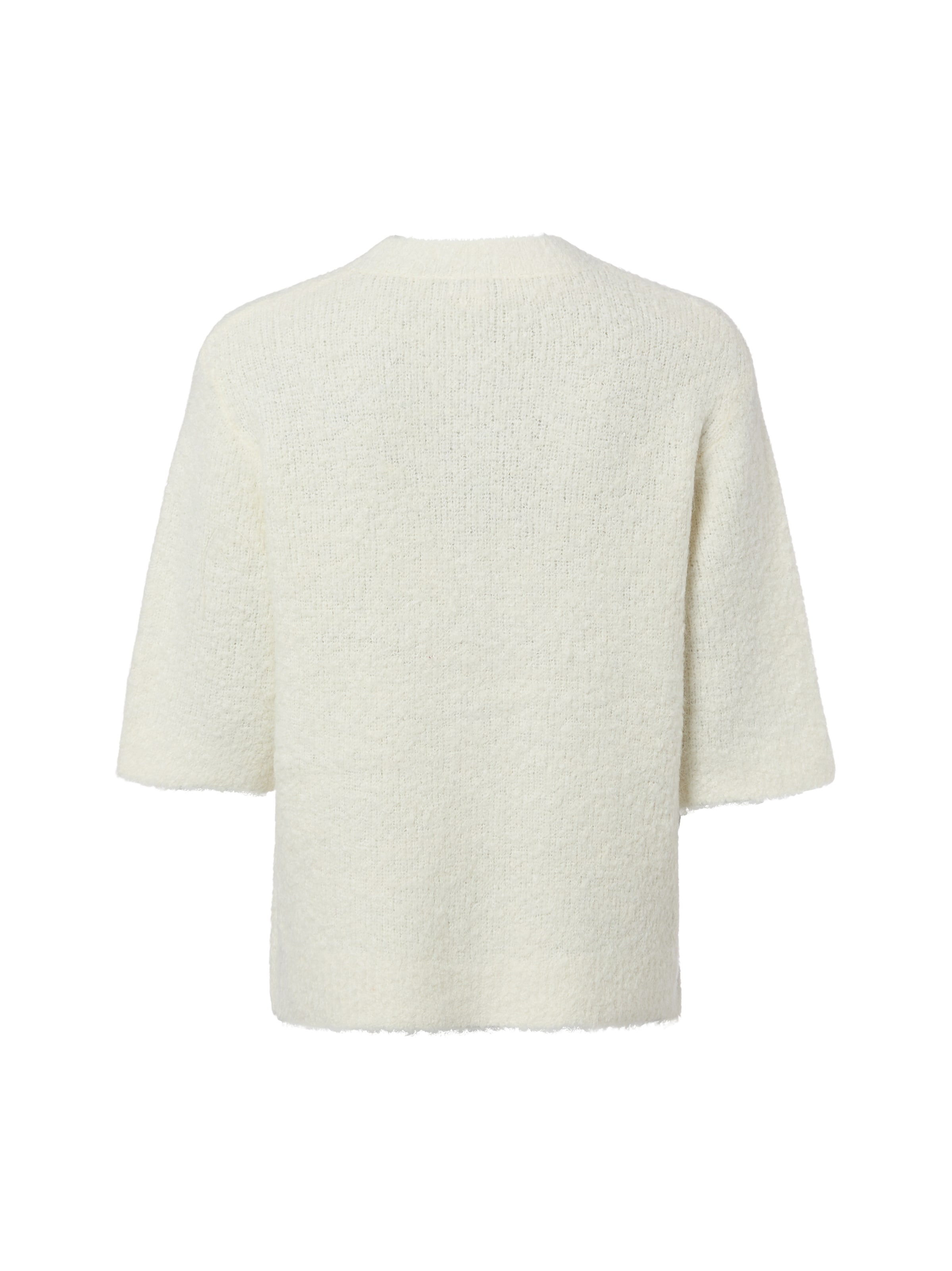 Marie Lund Gebreid vest in Wit