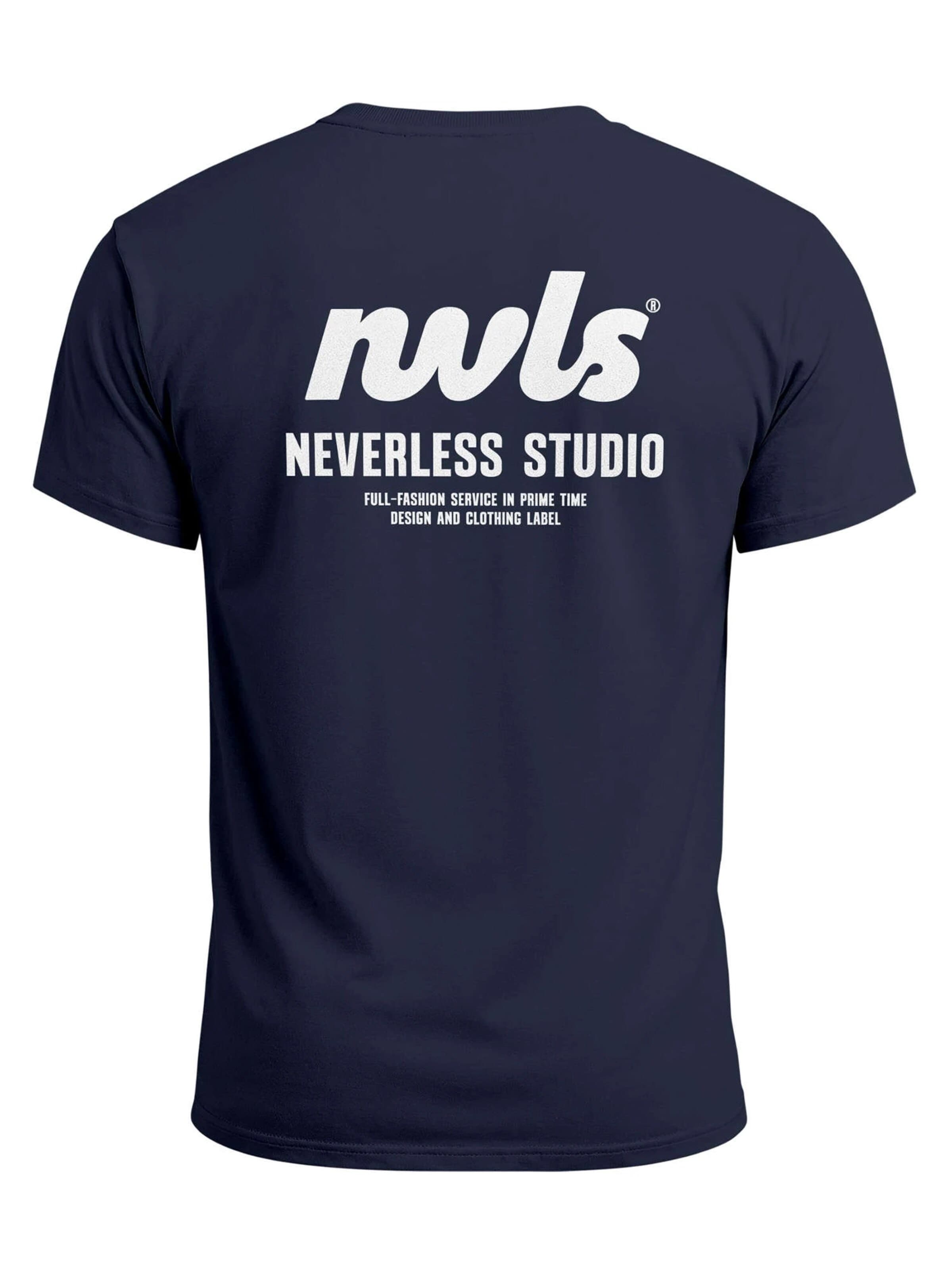 Neverless Shirt 'NVLS Studio' in Blue: front