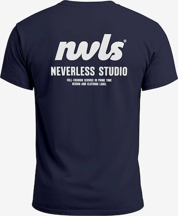 Neverless Shirt 'NVLS Studio' in Blue: front
