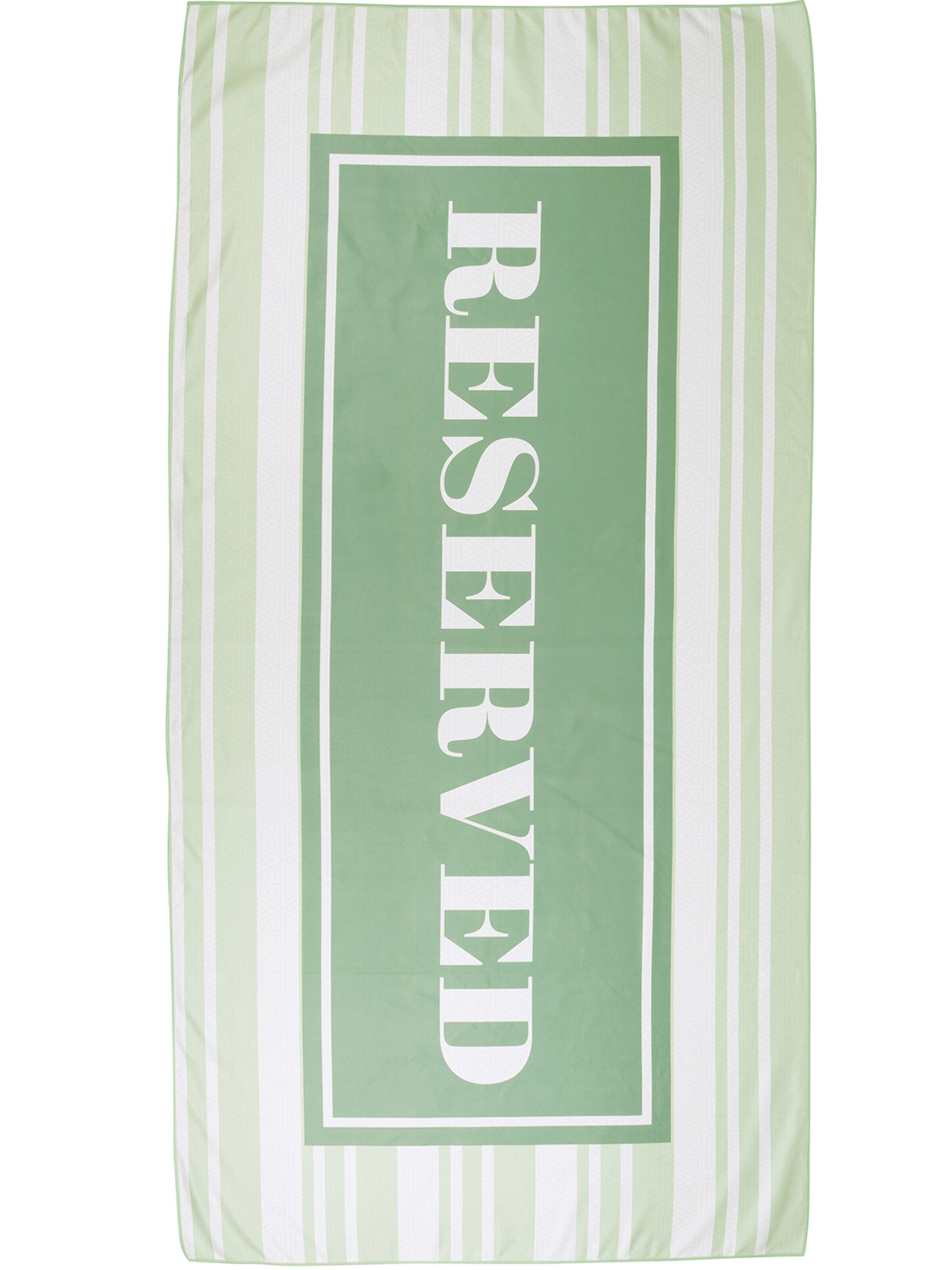 Capelli New York Strandtuch 'Microfaser Badetuch - gestreift'‌‌‌ in One Size in grün, Produktansicht