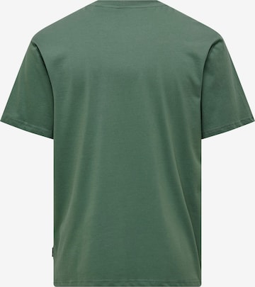 Only & Sons T-Shirt 'Levi' in Grün