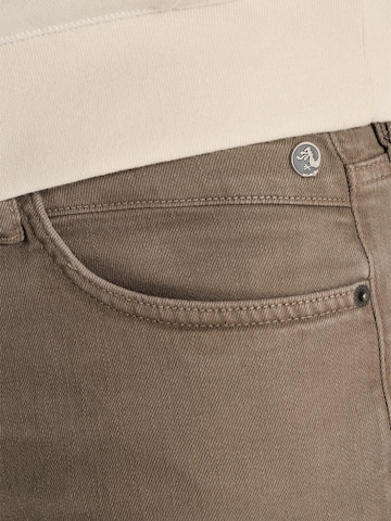 CAST IRON Normalny krój Spodnie 'Valver regular fit pants' w kolorze brązowy