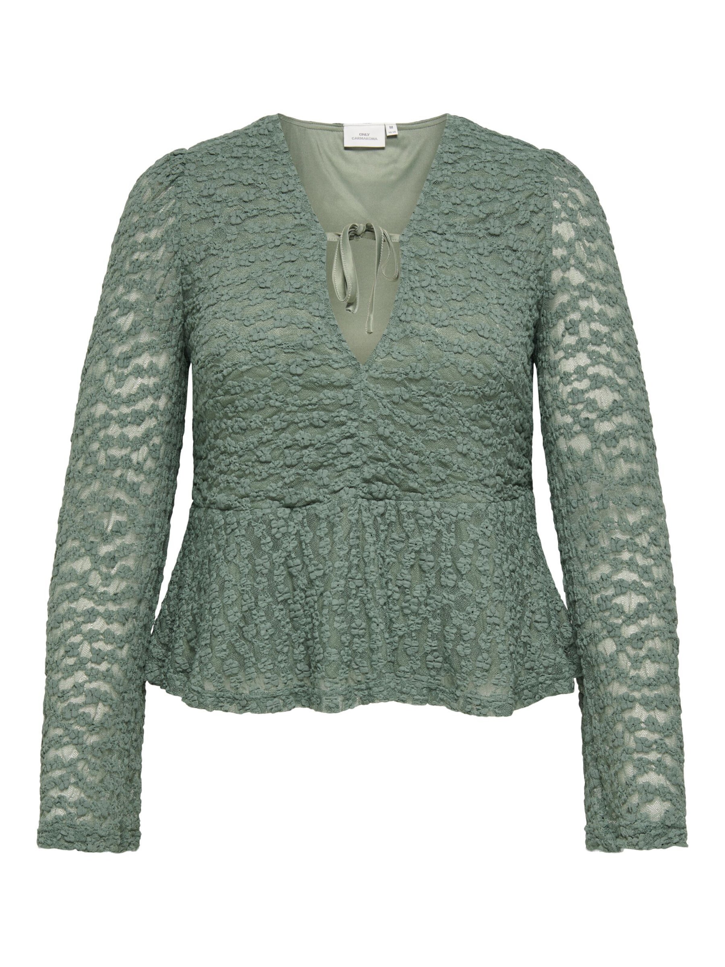 ONLY Carmakoma Blouse 'CARAlice' in Green: front
