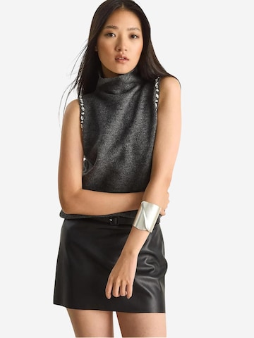 Bianco Lucci Gebreide top in Grijs