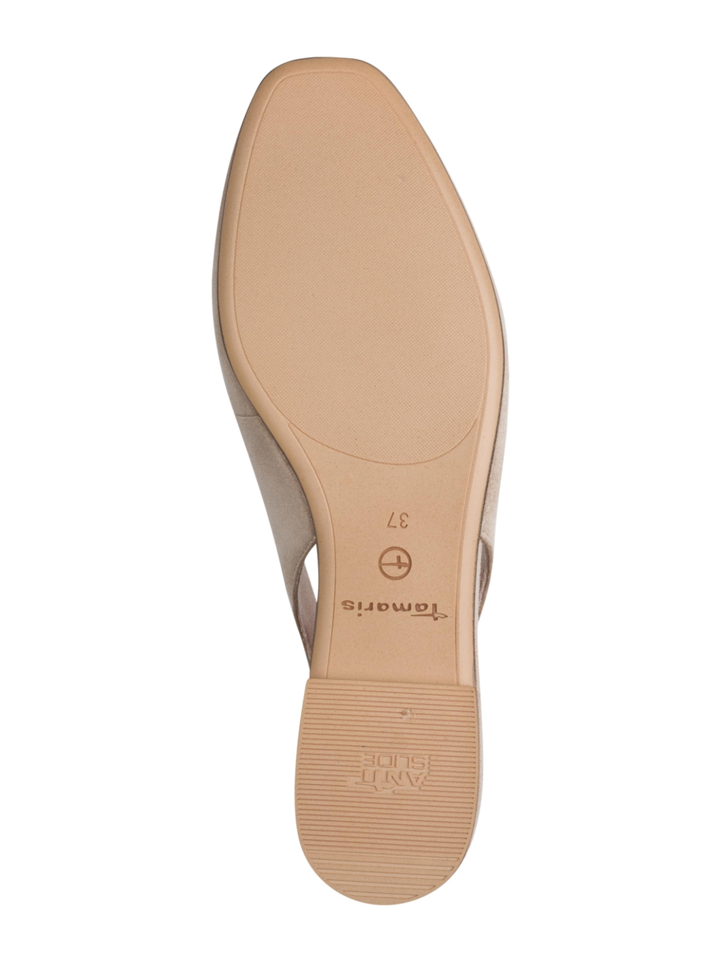 Tamaris Ballet Flats with Strap in Beige