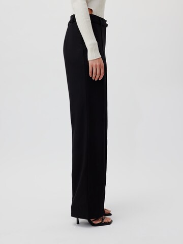 LeGer by Lena Gercke Wide leg Broek 'Leany' in Zwart