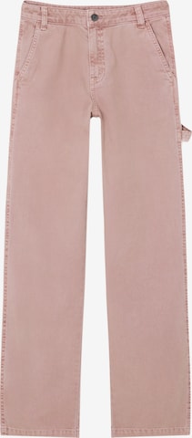Pull&Bear Trousers in Pink: front