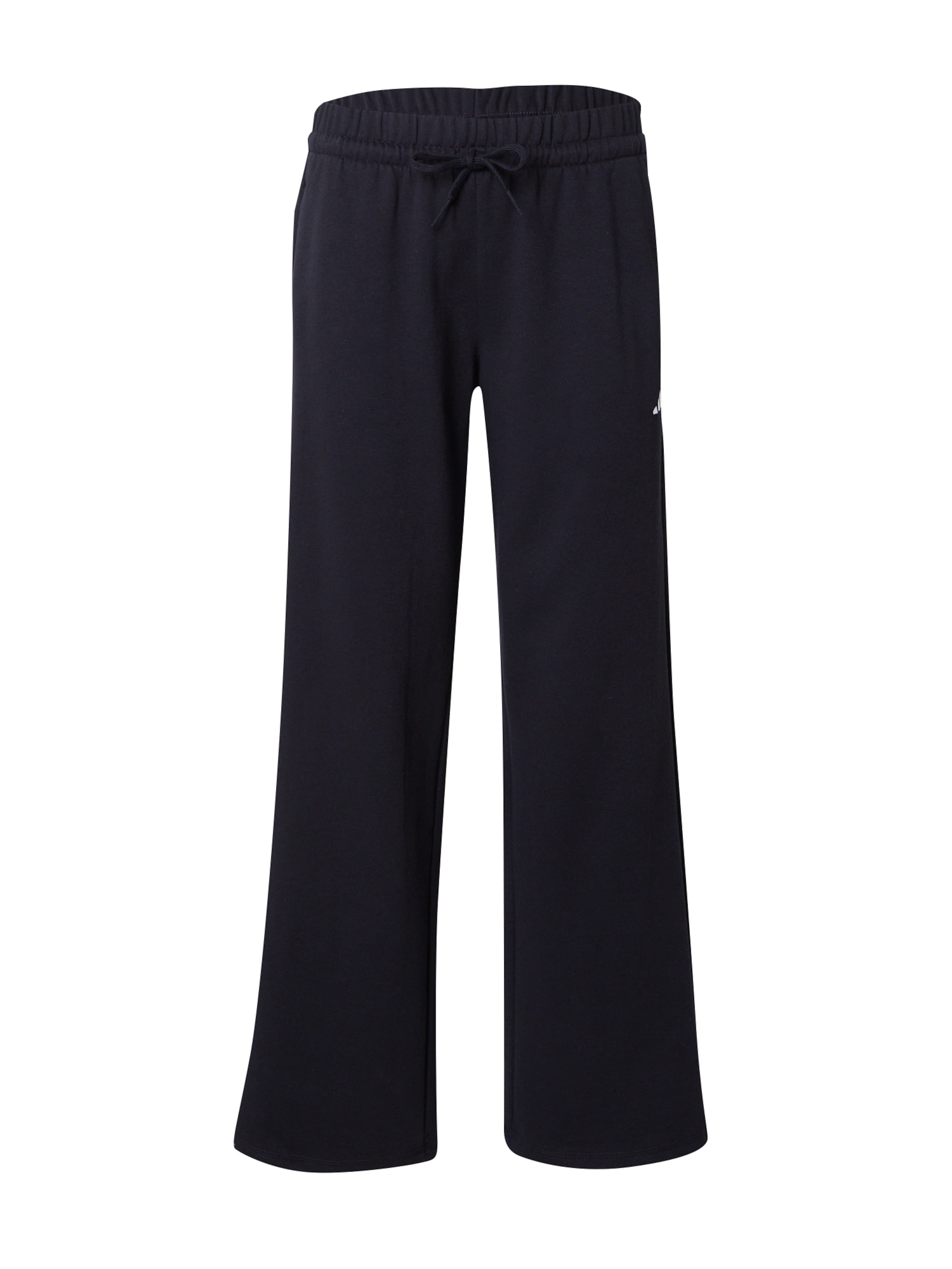 ADIDAS SPORTSWEAR Wide leg Παντελόνι φόρμας σε μαύρο: μπροστά