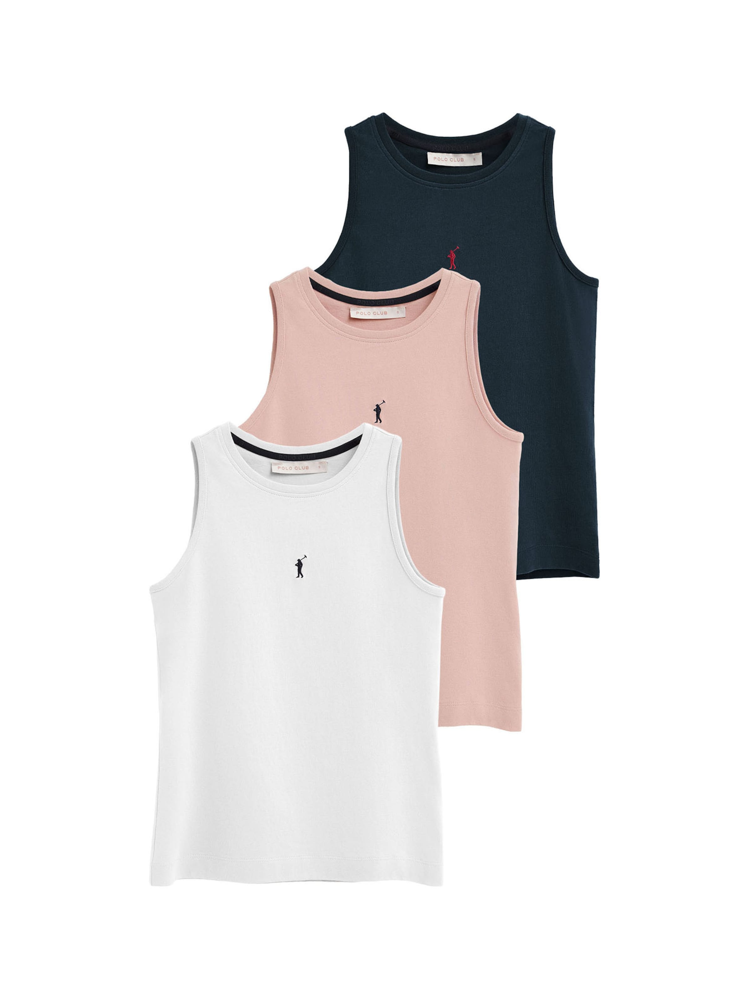 Polo Club Shirt in Pink: front