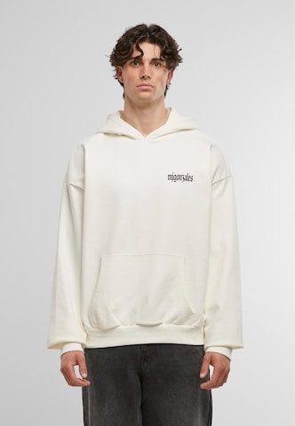 MJ Gonzales Sweatshirt 'Rebels never die' in Wit: voorkant