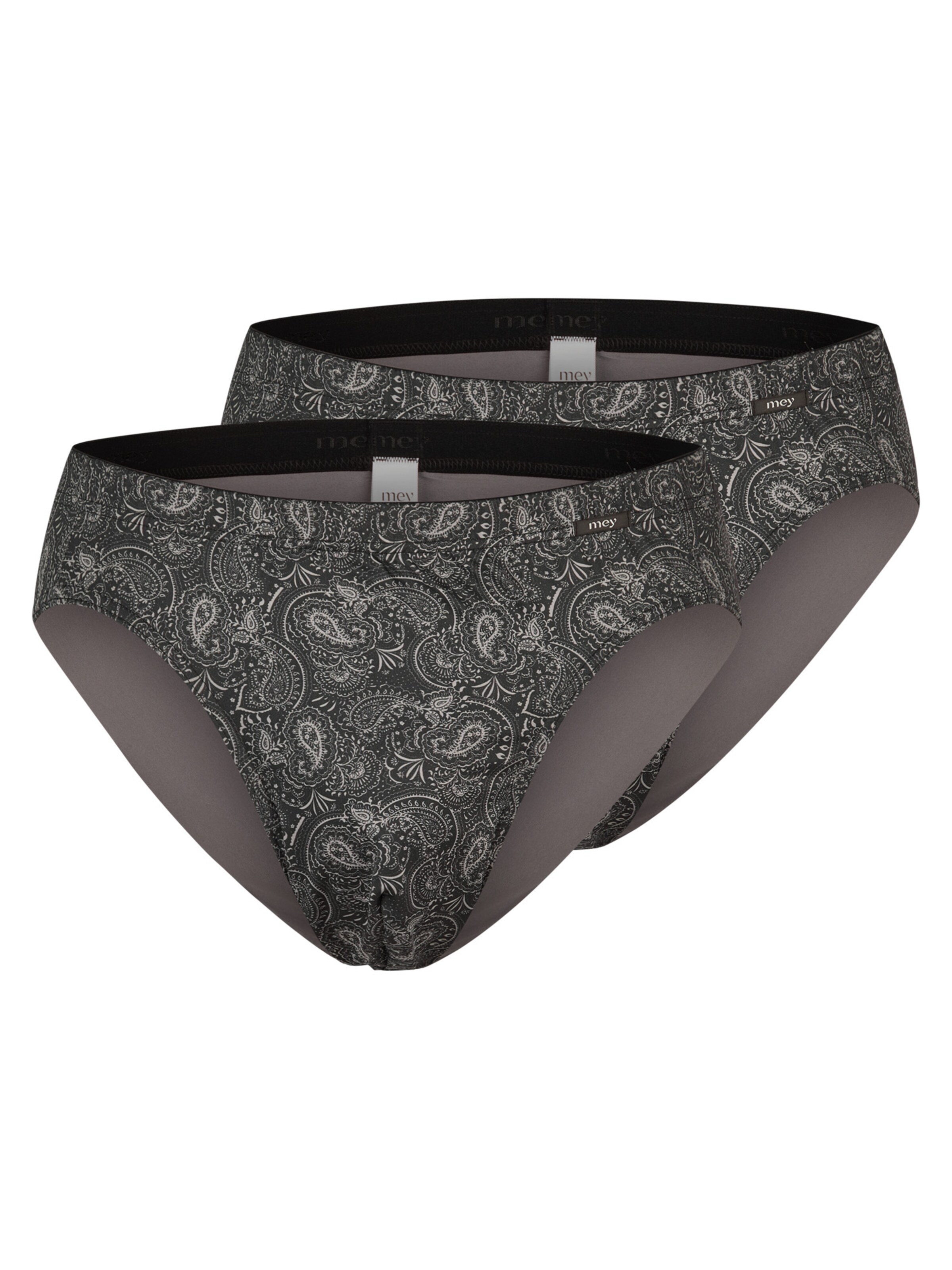 Mey Panty 'Bc Paisley' in Black: front