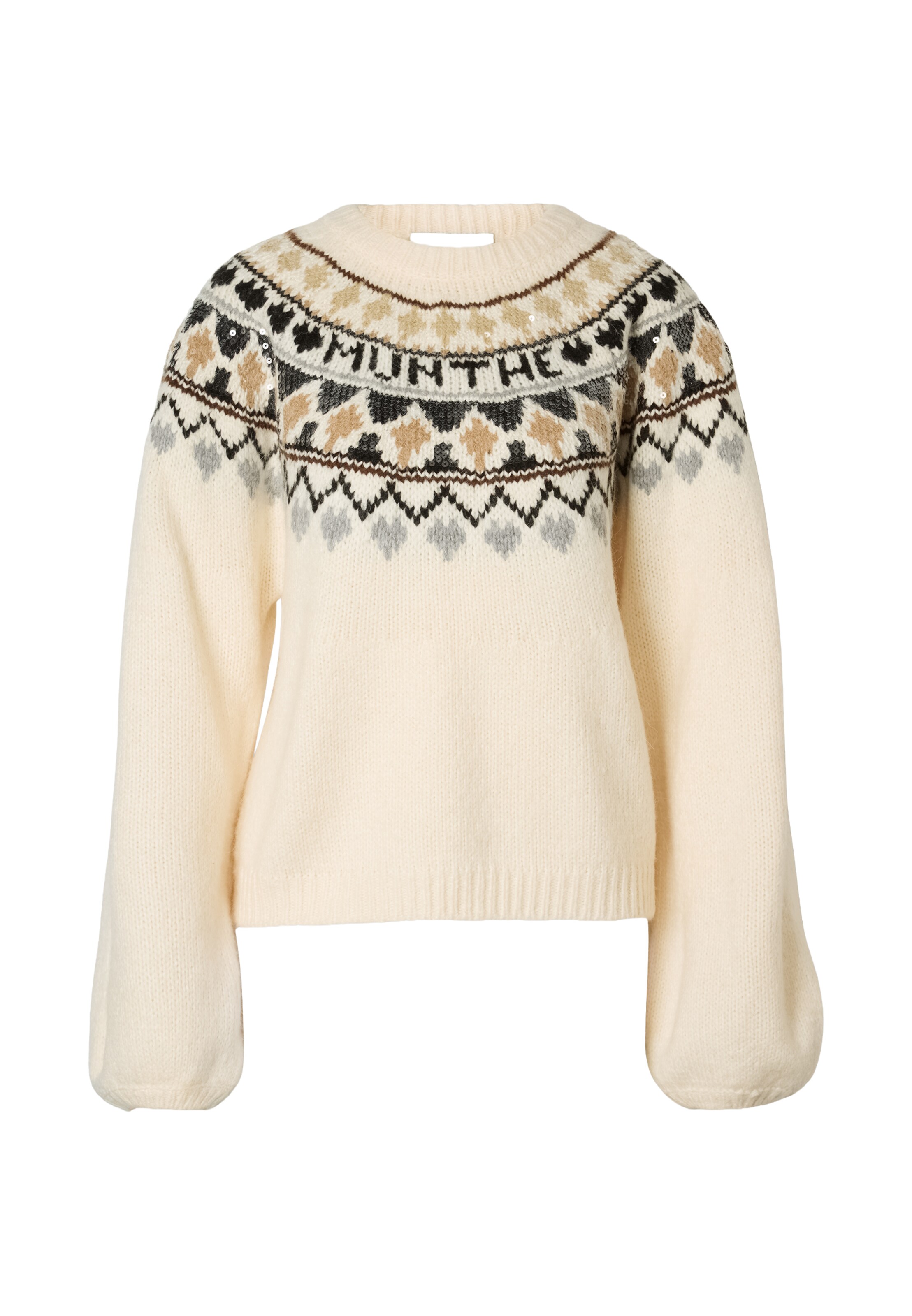 Munthe Trui 'VAFFIE' in Beige: voorkant