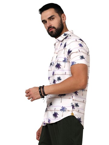 Campus Sutra Regular fit Button Up Shirt in White