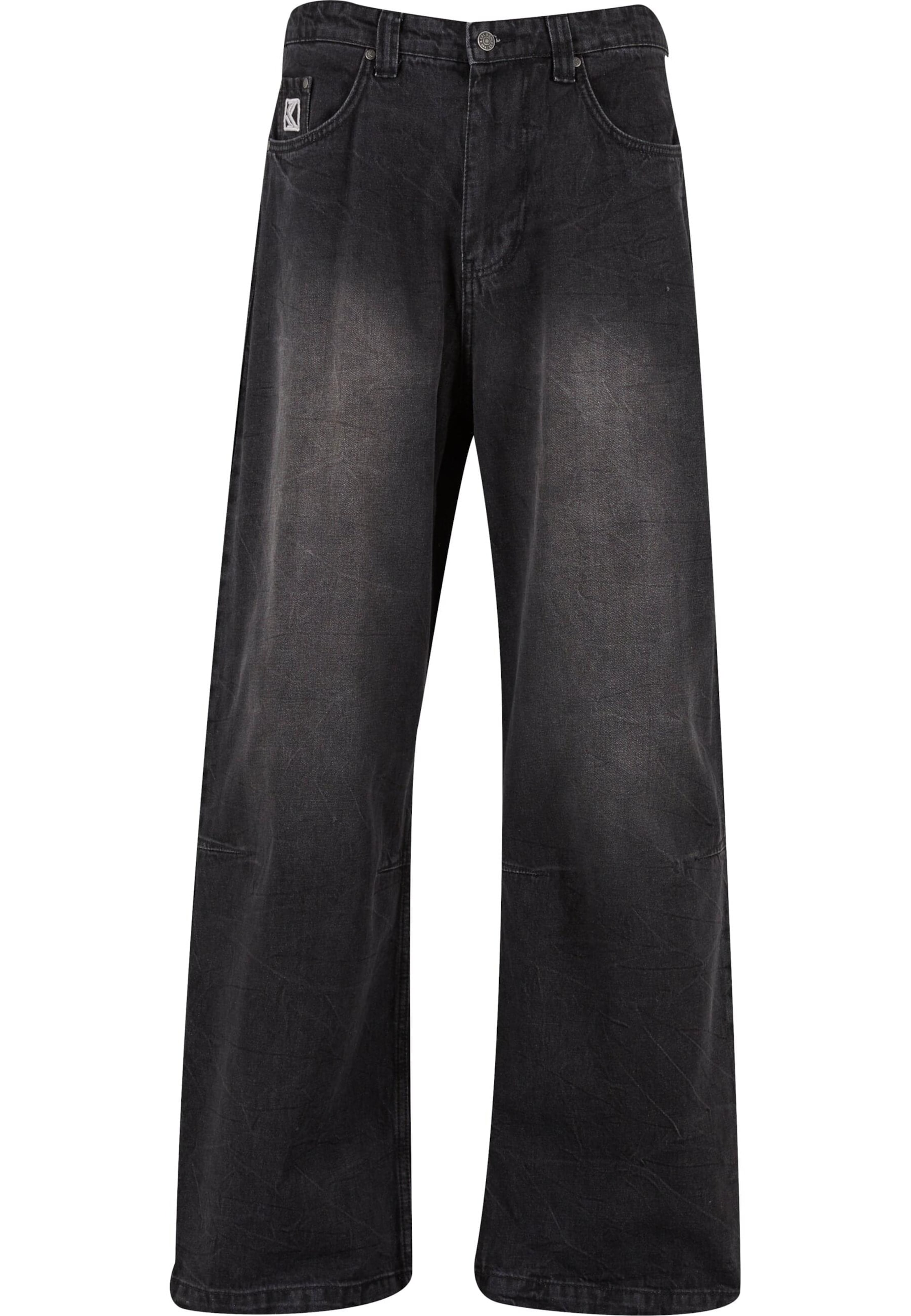 Karl Kani Широкий Джинсы в Черный: спереди