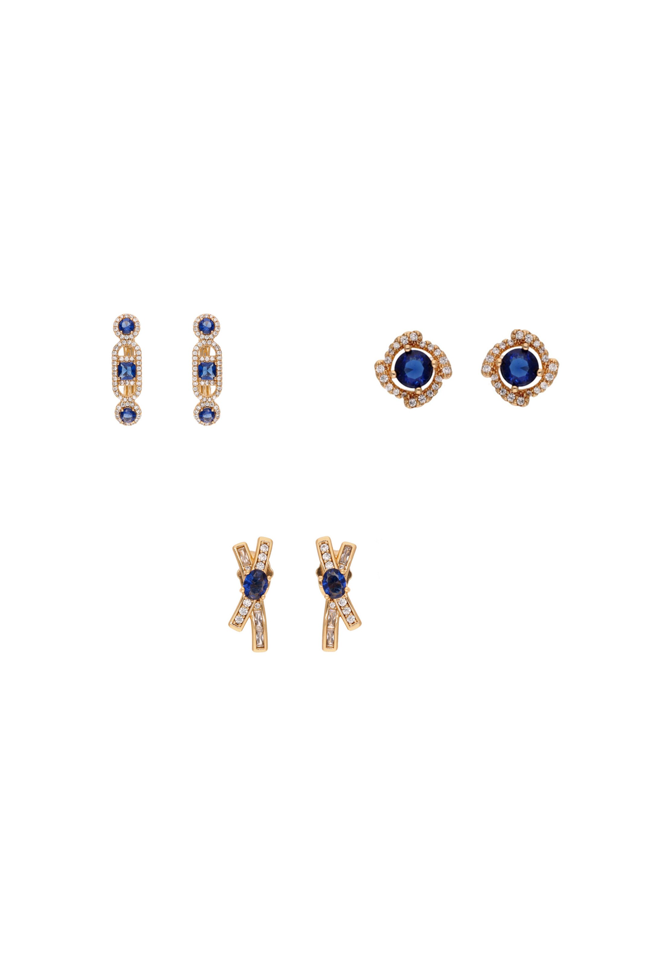 faina - Pendientes en oro: frente