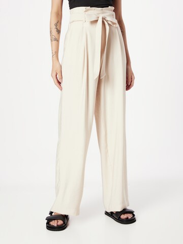 ABOUT YOU Wide leg Broek 'Marlena' in Beige: voorkant