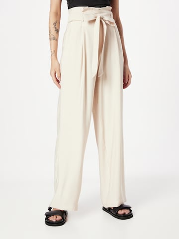 ABOUT YOU Wide leg Pants 'Marlena' in Beige: front