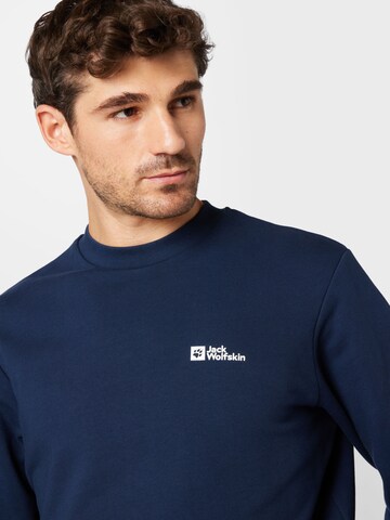 JACK WOLFSKIN Sweatshirt in Blau