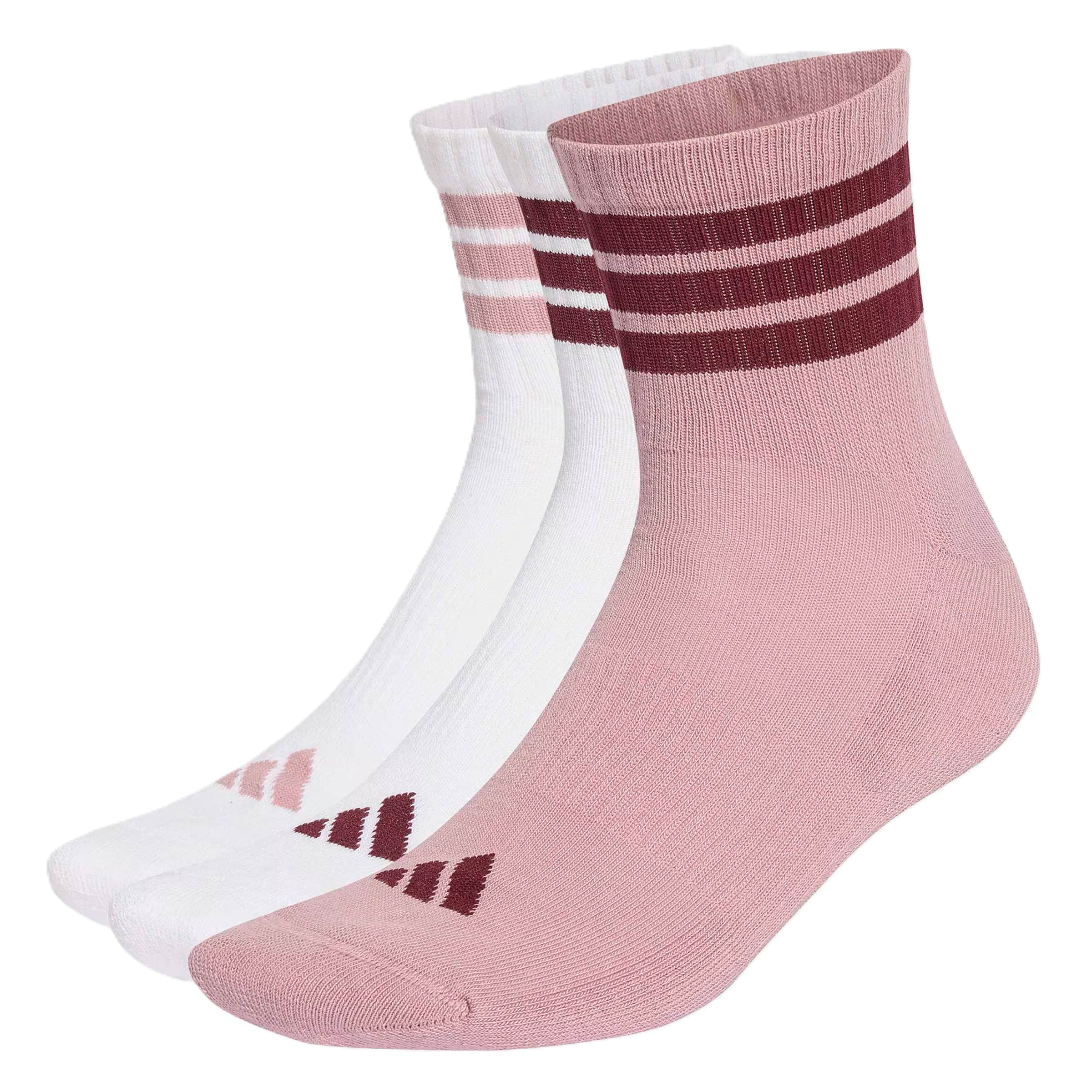 ADIDAS PERFORMANCE Sporta zeķes 'Ess' pieejams 43-45, krāsa - vecrozā / vīnsarkans / balts, Preces skats