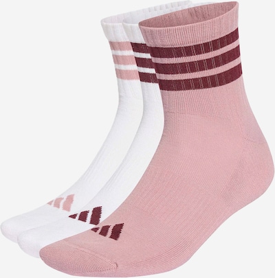 ADIDAS PERFORMANCE Urheilusukat 'Ess' koossa 43-45 värissä vanha roosa / viininpunainen / valkoinen, Tuotenäkymä