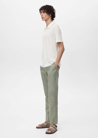 MANGO MAN Poloshirt 'Amberes' in Weiß
