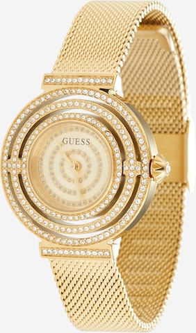 GUESS - Relógios analógicos em bege: frente