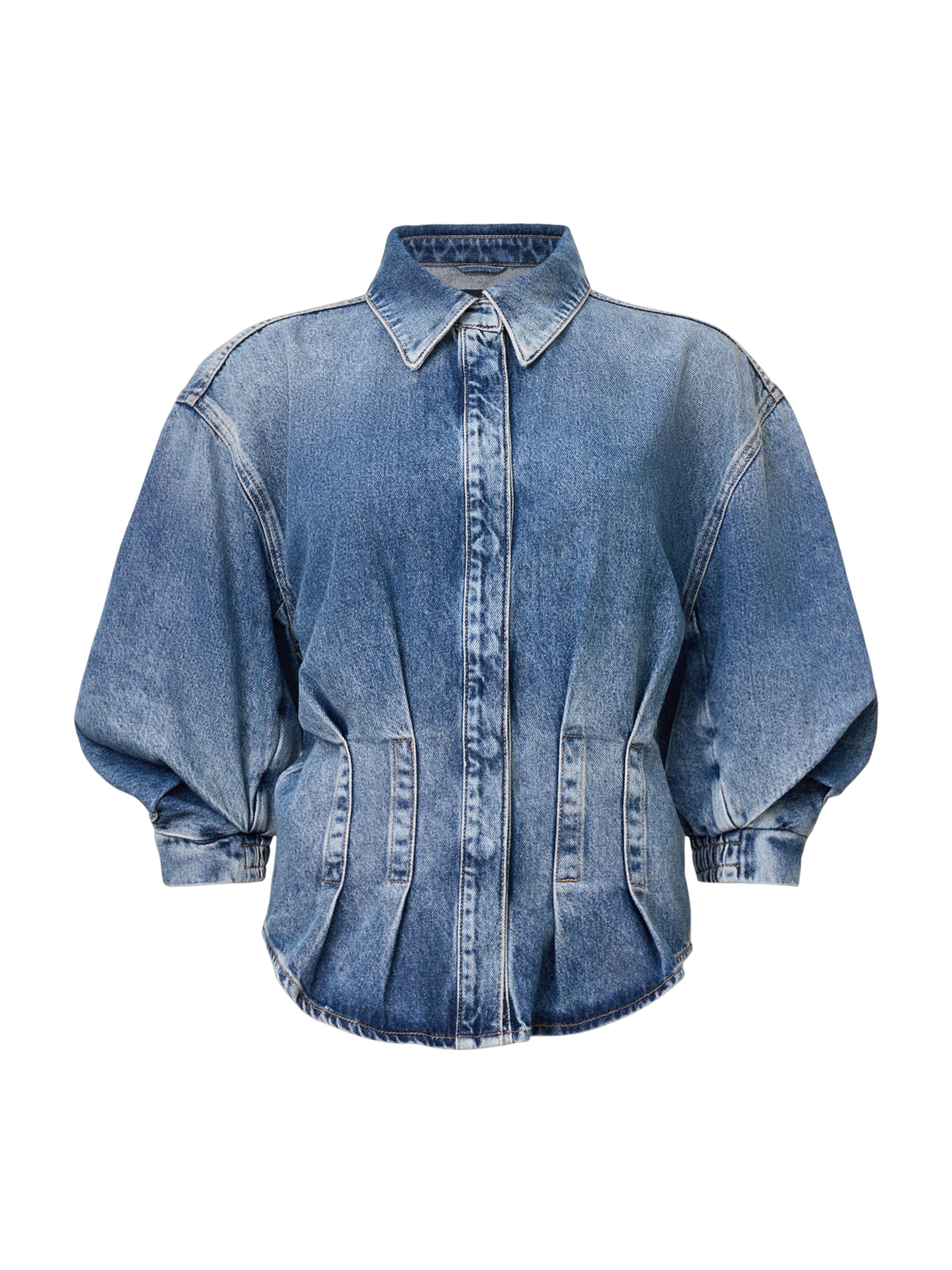 AllSaints - Blusa 'NANCY' en azul: frente