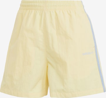 ADIDAS ORIGINALS Regular Pants 'Island Club' in Yellow: front