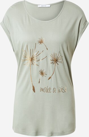 ABOUT YOU Shirt 'Cindy' in Groen: voorkant