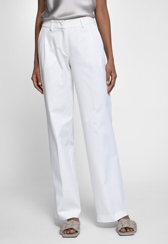 St. Emile Wide leg Broek in Wit: voorkant