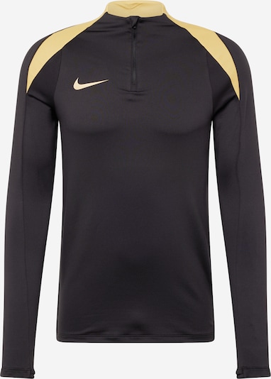NIKE Sporta krekls, krāsa - pasteļdzeltens / melns, Preces skats