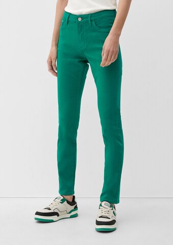 s.Oliver Skinny Jeans 'Betsy' in Green: front