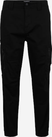 Calvin Klein Jeans Plus Cargobroek in Zwart: voorkant