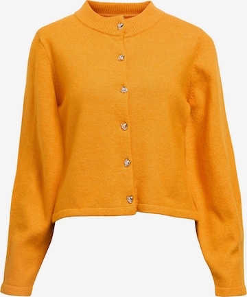 OBJECT Knit cardigan in Yellow: front