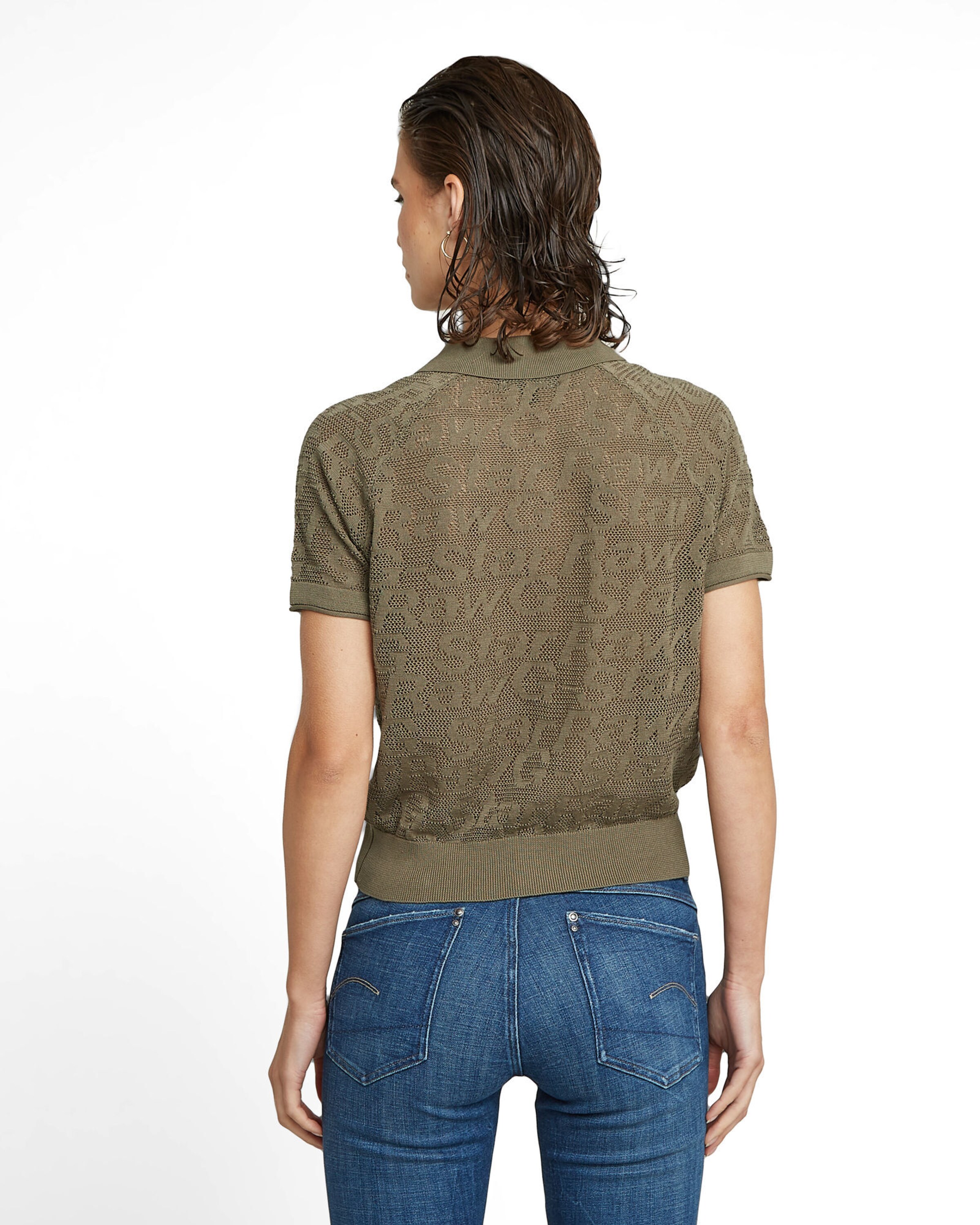 G-STAR Trui 'Pointelle' in Groen