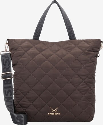 SANSIBAR Handbag in Brown: front
