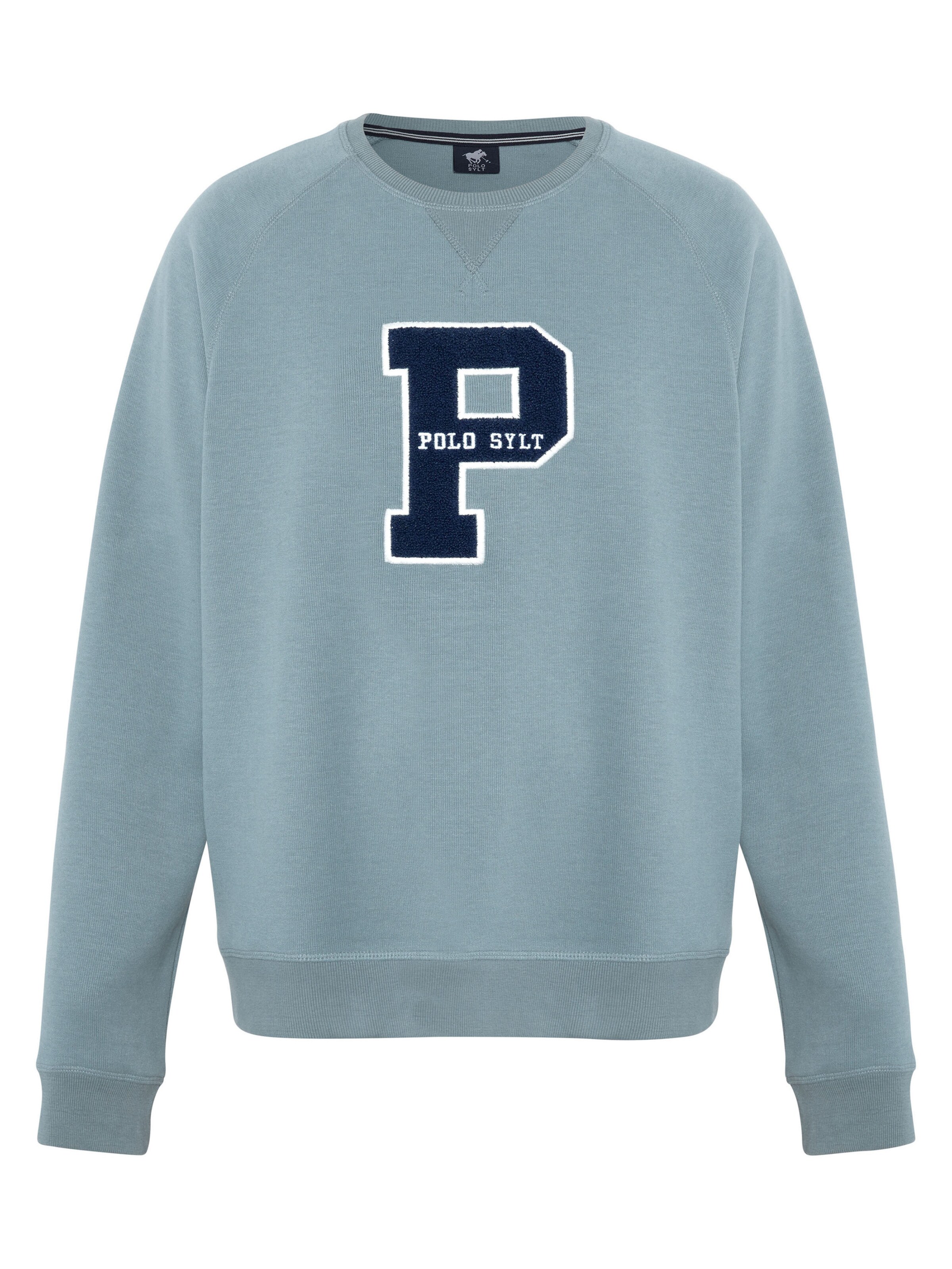 Polo Sylt Sweatshirt ' mit Logo-Applikation ' in Blau: Vorderseite