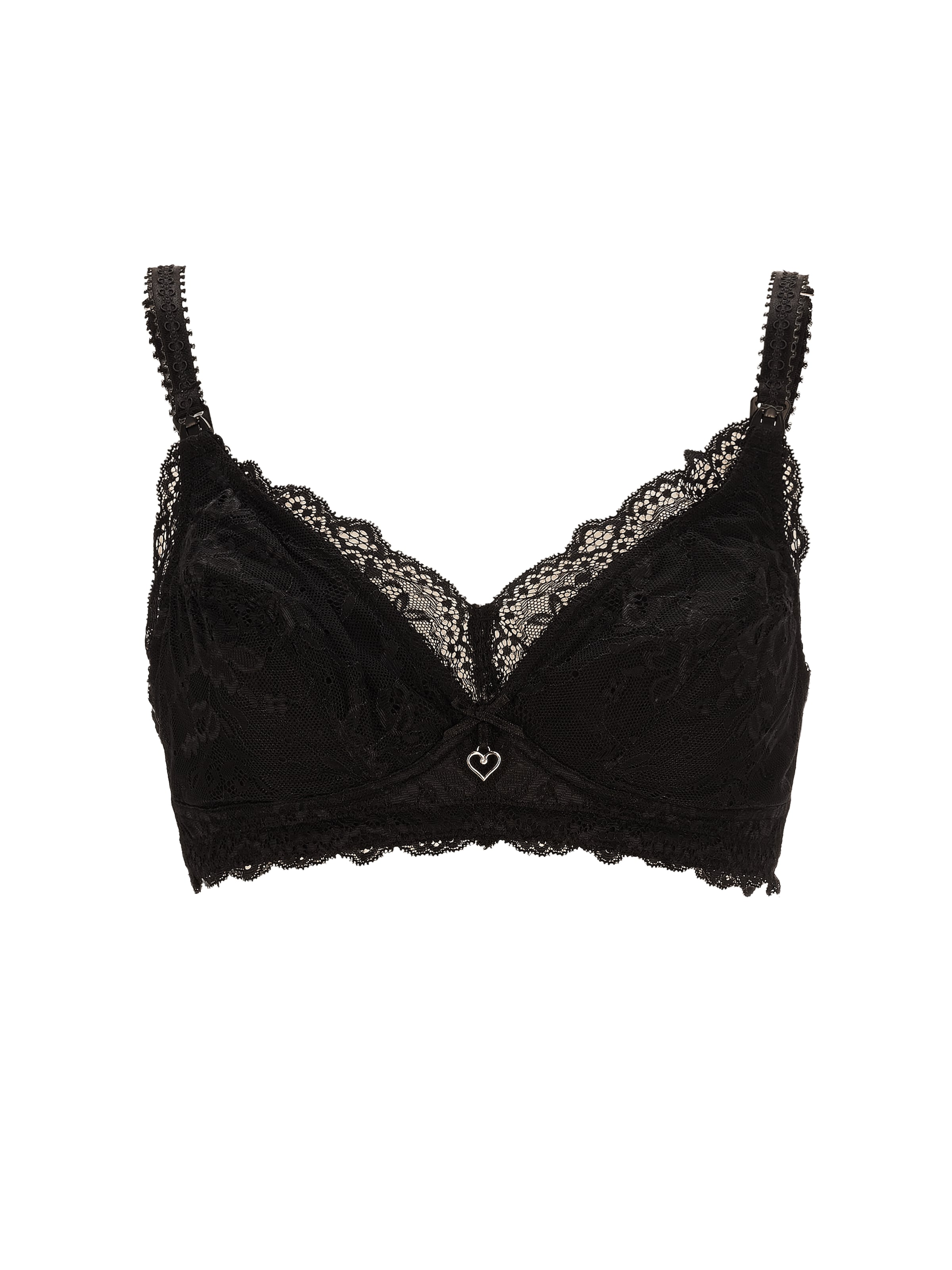 petit amour Nursing Bra 'Emilie' in Black: front