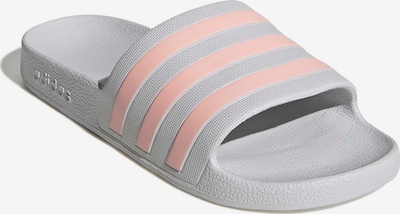 38 dydžio Sandalai / maudymosi batai 'ADILETTE AQUA' iš ADIDAS SPORTSWEAR, spalva – pastelinė mėlyna / persikų spalva, Prekių apžvalga