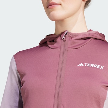ADIDAS TERREX Athletic Fleece Jacket 'Xperior' in Purple