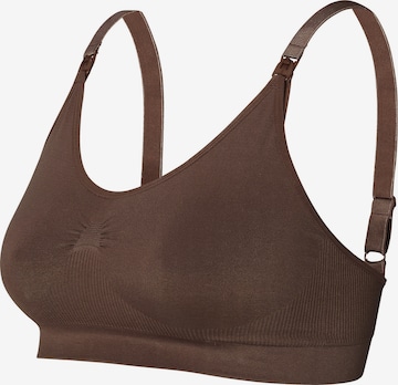 Bustier Soutien-gorge d’allaitement 'Hura' Noppies en marron : devant